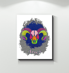 Aries Wrapped Canvas | Zodiac series 11 - Beyond T-shirts