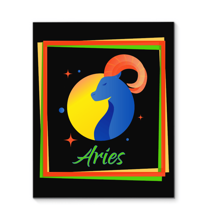 Aries Wrapped Canvas | Zodiac series 3 - Beyond T-shirts