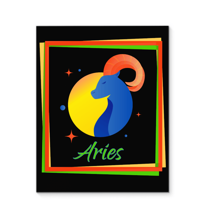 Aries Wrapped Canvas | Zodiac series 3 - Beyond T-shirts