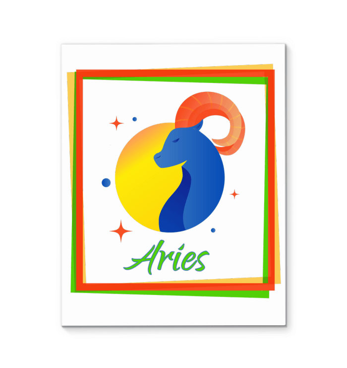 Aries Wrapped Canvas | Zodiac series 3 - Beyond T-shirts