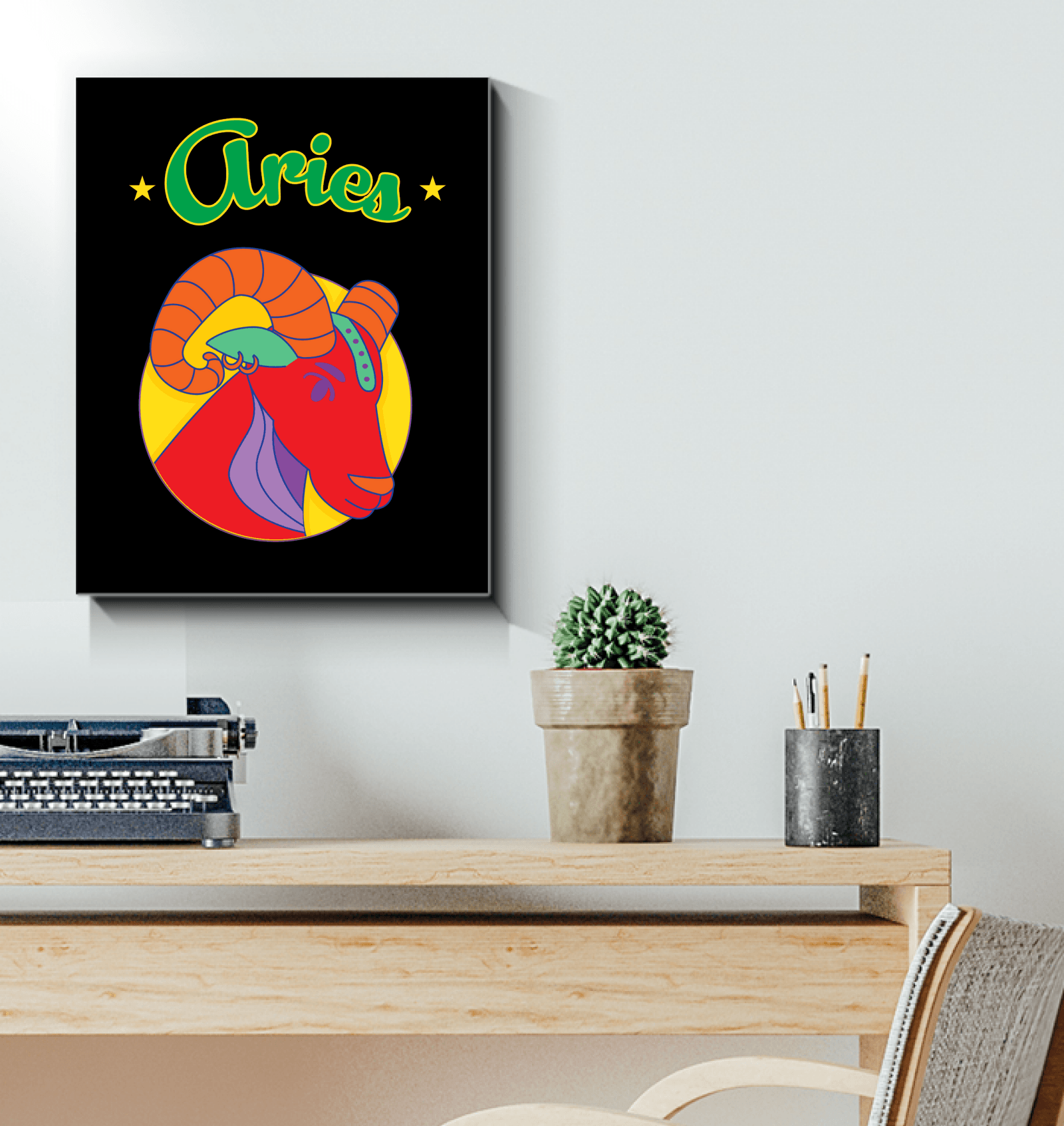 Aries Wrapped Canvas | Zodiac series 5 - Beyond T-shirts