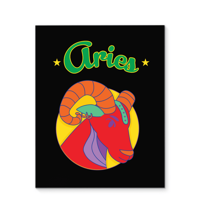 Aries Wrapped Canvas | Zodiac series 5 - Beyond T-shirts