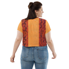 Artist's Embody Passion All Over Print Crop Tee - Back View