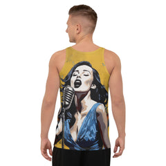 Unisex Tank Top with Artistic Design