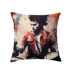 Bashing The Cymbals Fiercely Indoor Pillow - Beyond T-shirts