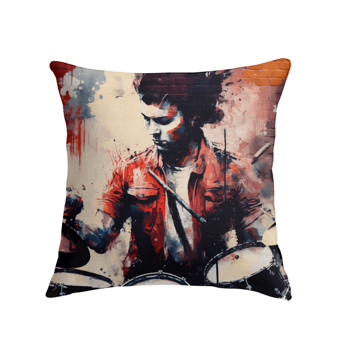 Bashing The Cymbals Fiercely Indoor Pillow - Beyond T-shirts