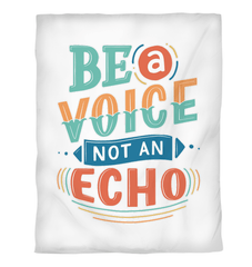 Be A Voice Duvet Cover - Beyond T-shirts