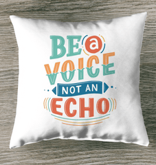 Be A Voice Outdoor Pillow - Beyond T-shirts