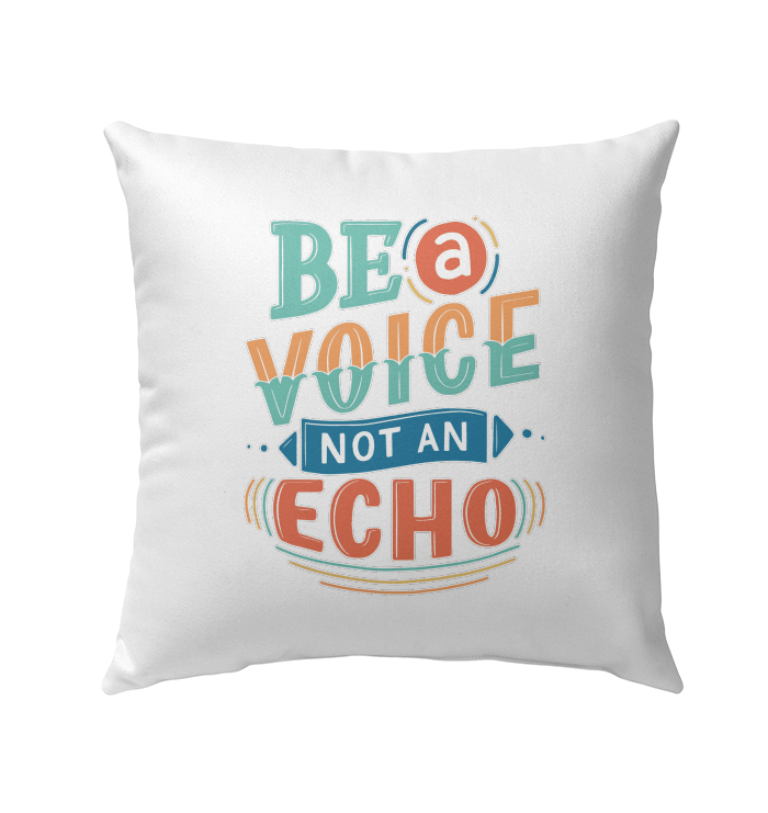 Be A Voice Outdoor Pillow - Beyond T-shirts