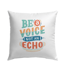 Be A Voice Outdoor Pillow - Beyond T-shirts