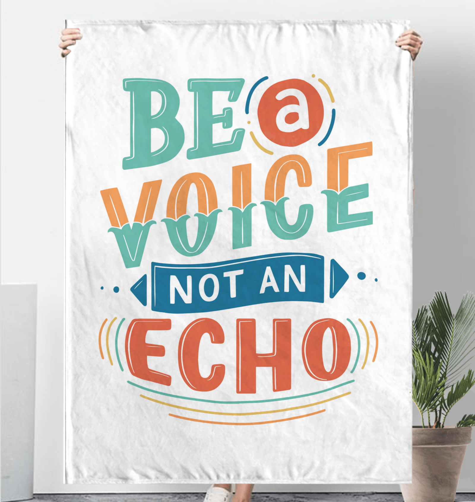 Be A Voice Sherpa Blanket - Beyond T-shirts