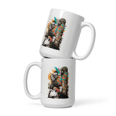 Be Bold Be Fearless White Glossy Mug - Beyond T-shirts