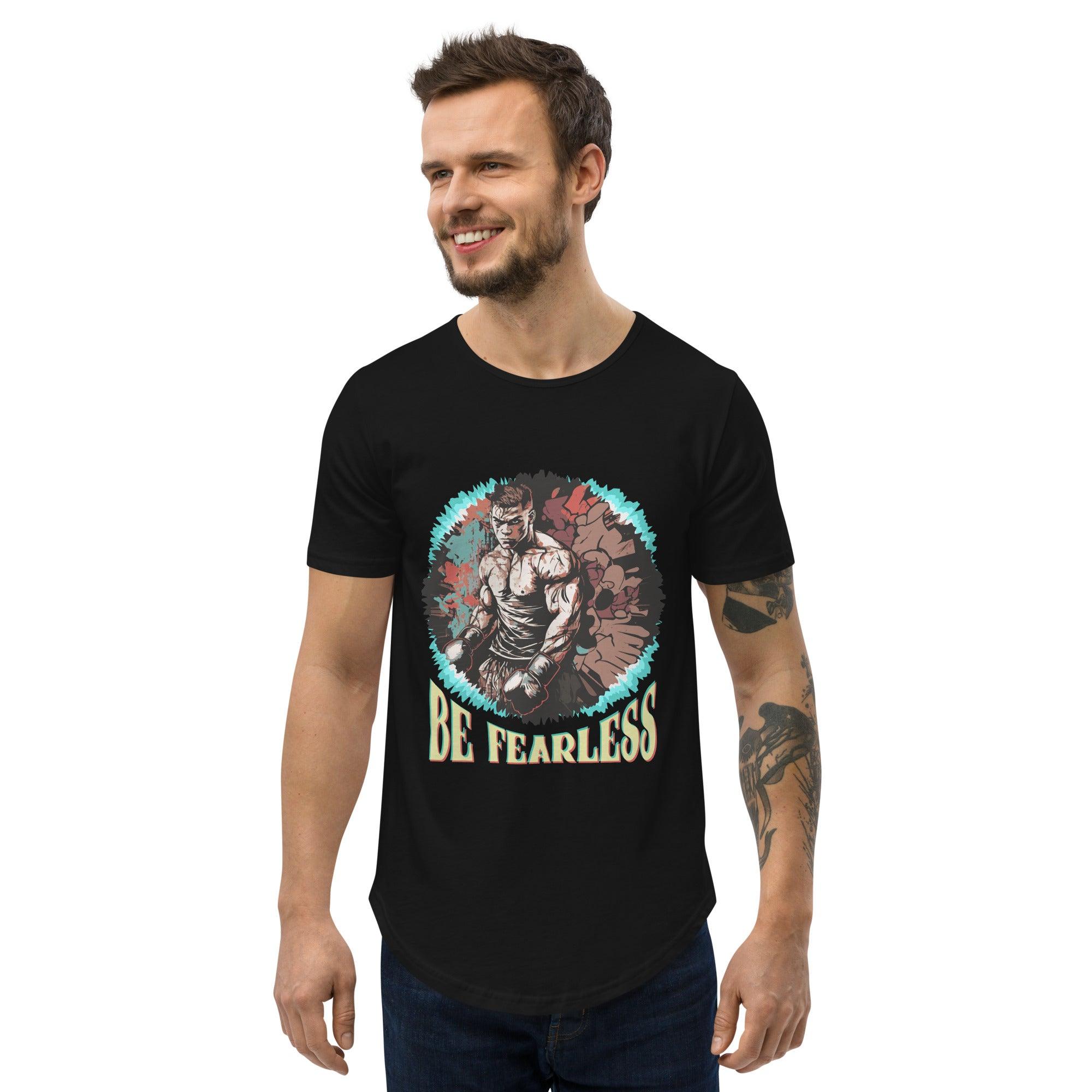 Be Fearless Men's Curved Hem T-Shirt - Beyond T-shirts