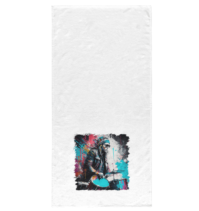 Blasting The Beats Out Bath Towel - Beyond T-shirts