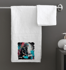 Blasting The Beats Out Bath Towel - Beyond T-shirts