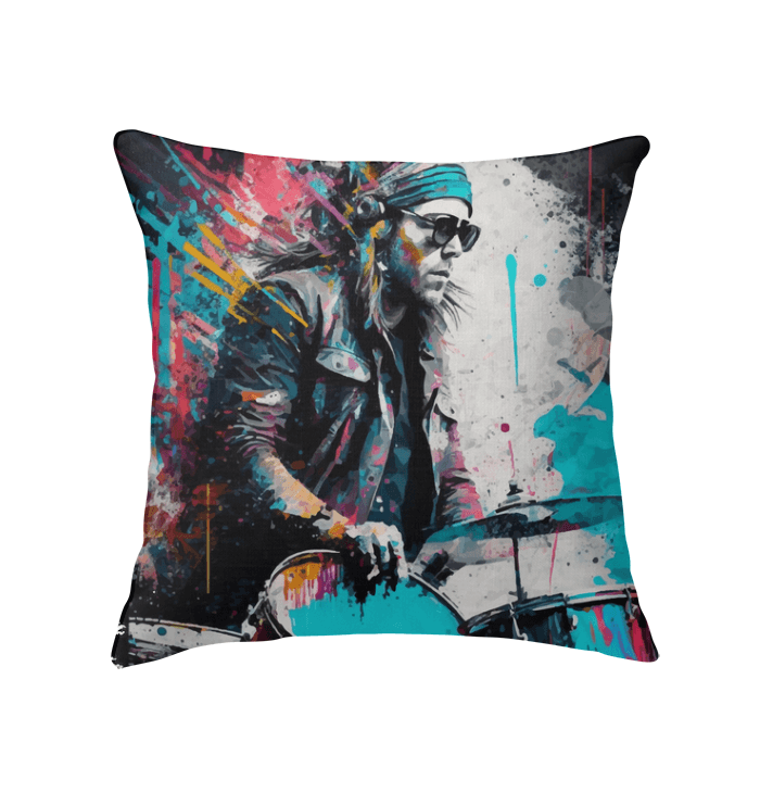 Blasting The Beats Out Indoor Pillow - Beyond T-shirts