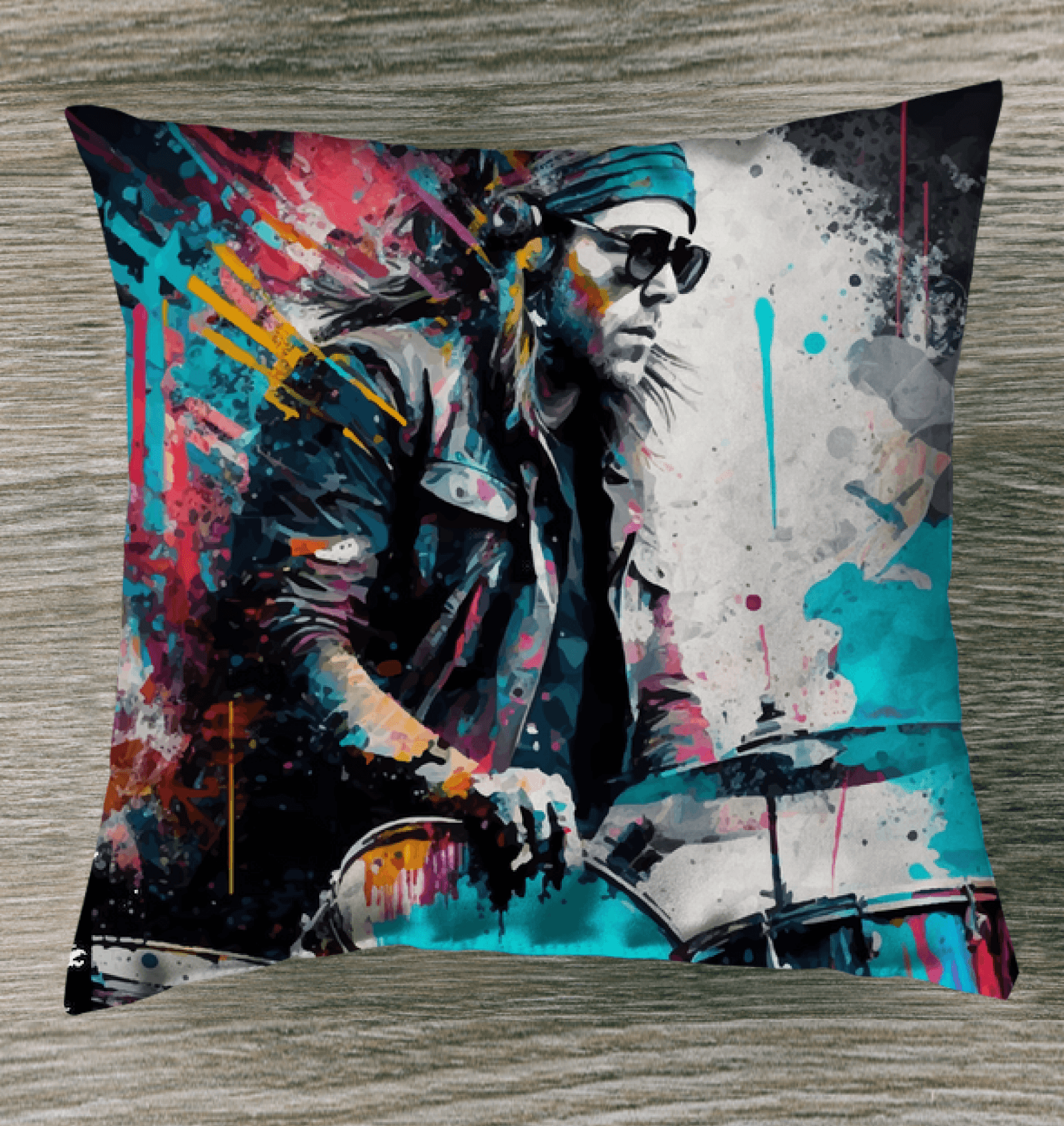 Blasting The Beats Out Indoor Pillow - Beyond T-shirts