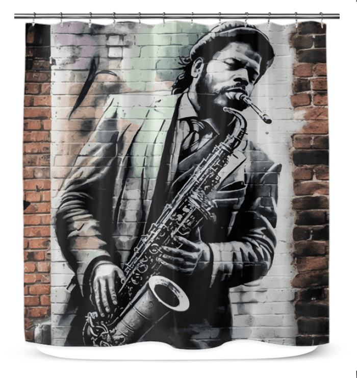 Blow Your Heart Out Shower Curtain - Beyond T-shirts