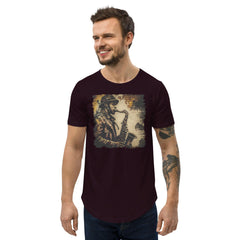 Blowin' On The Horn Men's Curved Hem T-Shirt - Beyond T-shirts