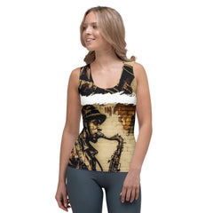 Blowin' On The Horn Sublimation Cut & Sew Tank Top - Beyond T-shirts