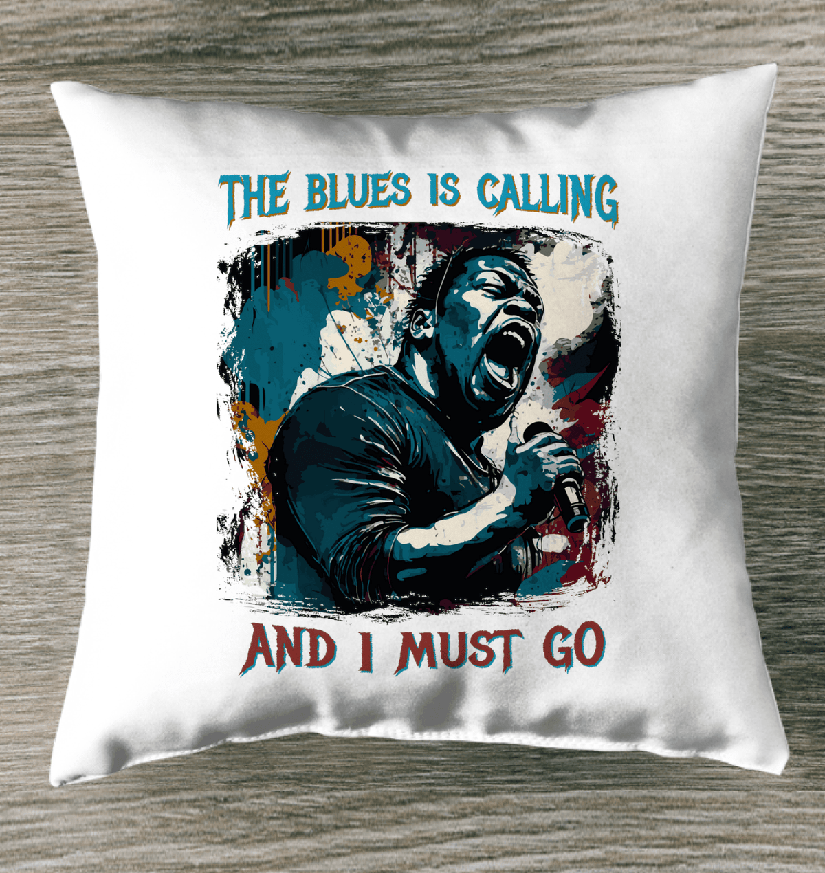 Blue Is Calling Indoor Pillow - Beyond T-shirts