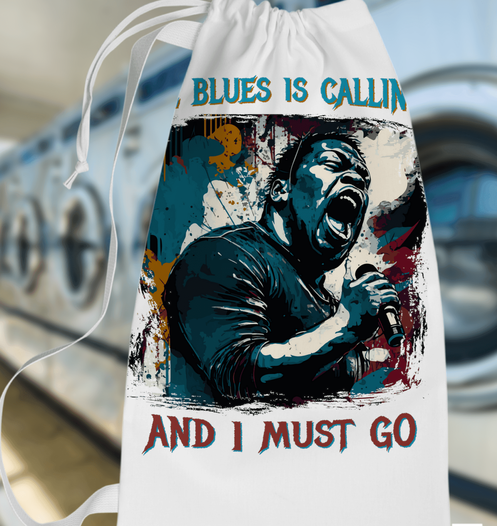 Blue Is Calling Laundry Bag - Beyond T-shirts