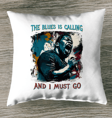 Blue Is Calling Outdoor Pillow - Beyond T-shirts