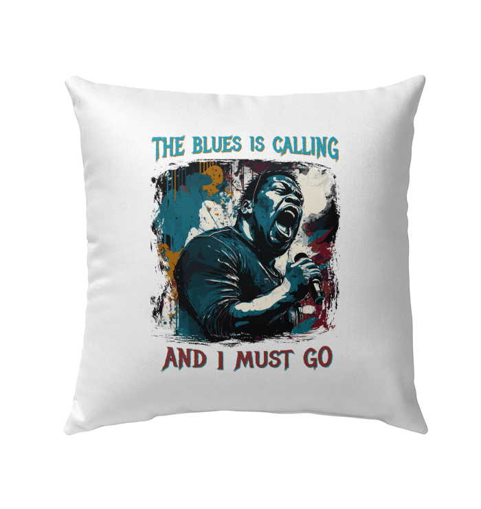 Blue Is Calling Outdoor Pillow - Beyond T-shirts