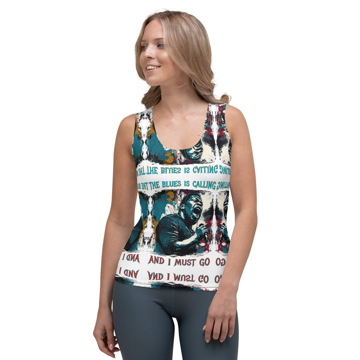 Blue Is Calling Sublimation Cut & Sew Tank Top - Beyond T-shirts
