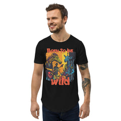 Born To Be Wild Men's Curved Hem T-Shirt - Beyond T-shirts