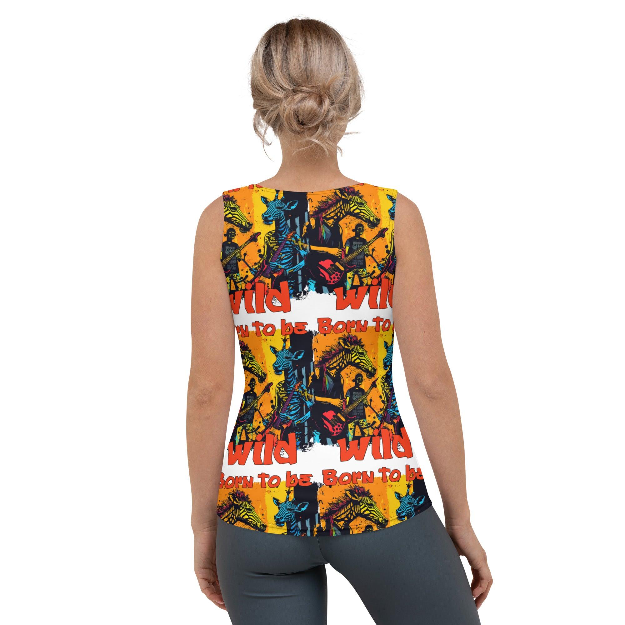 Born To Be Wild Sublimation Cut & Sew Tank Top - Beyond T-shirts