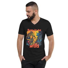 Born To Be Wild Unisex Short Sleeve V-Neck T-Shirt - Beyond T-shirts