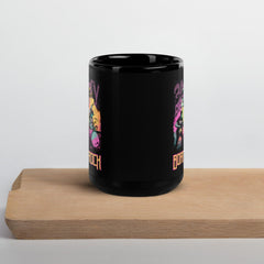 Born To Rock Black Glossy Mug - Beyond T-shirts