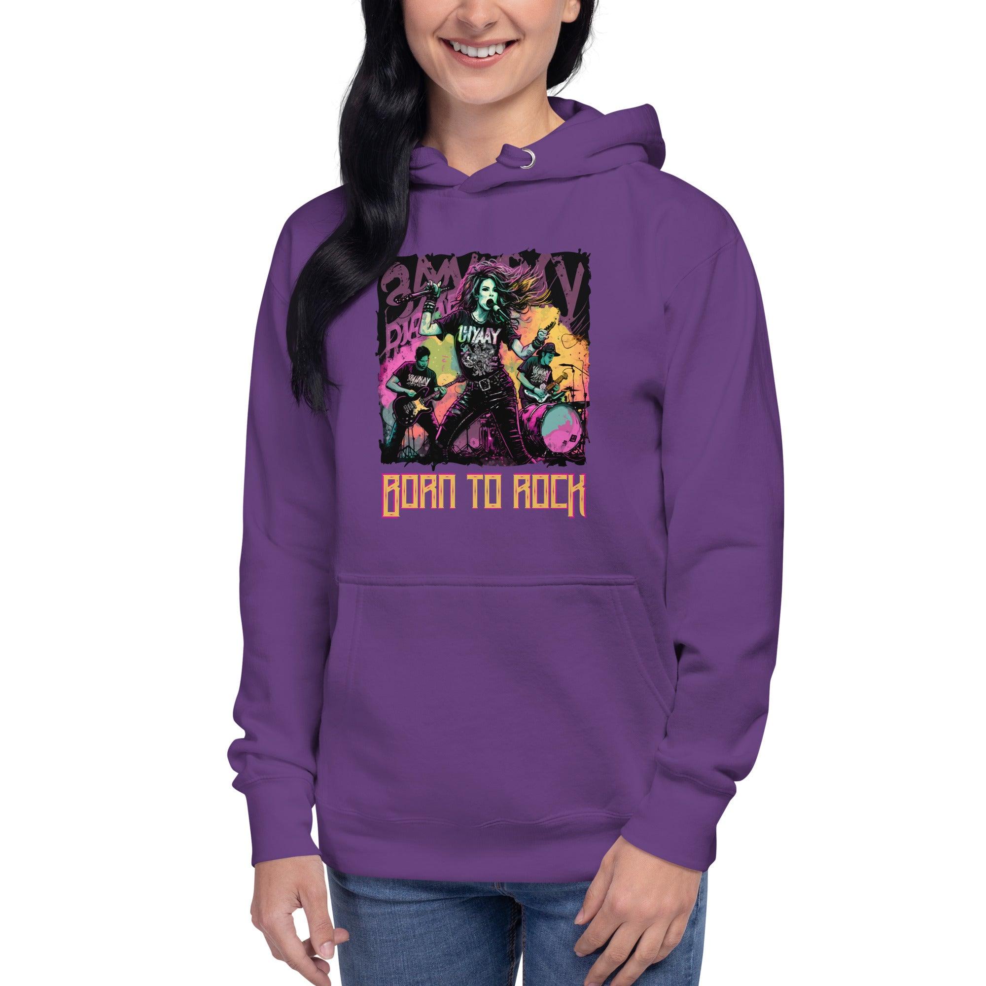 Born To Rock Unisex Hoodie - Beyond T-shirts