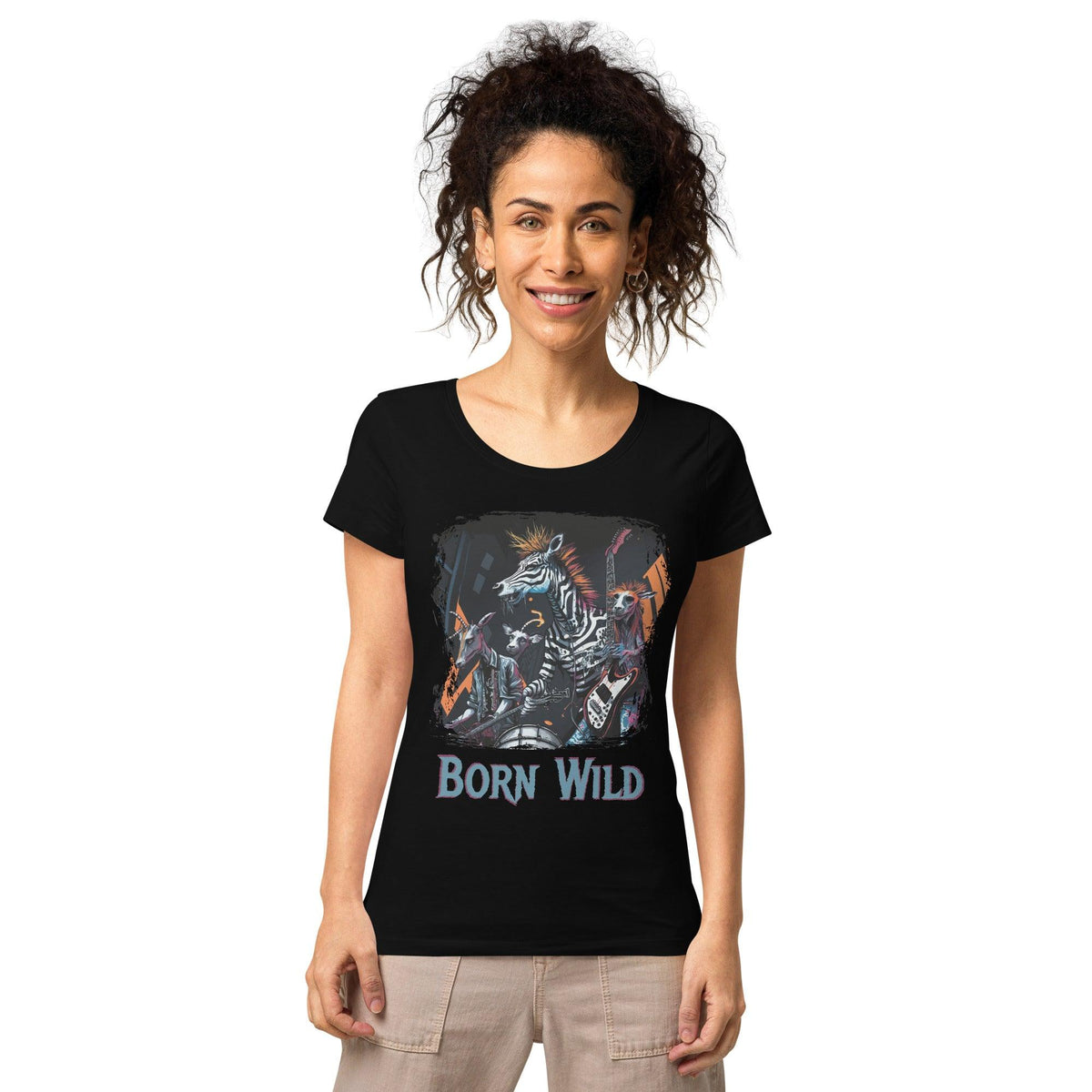 Born wild women’s basic organic t-shirt - Beyond T-shirts