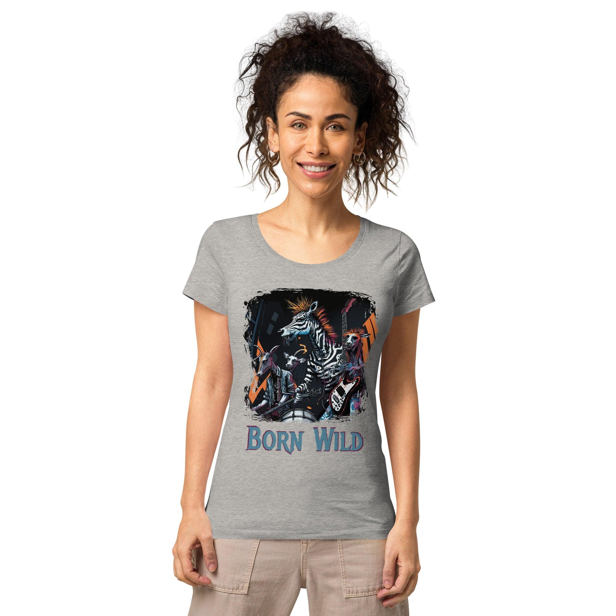 Born wild women’s basic organic t-shirt - Beyond T-shirts