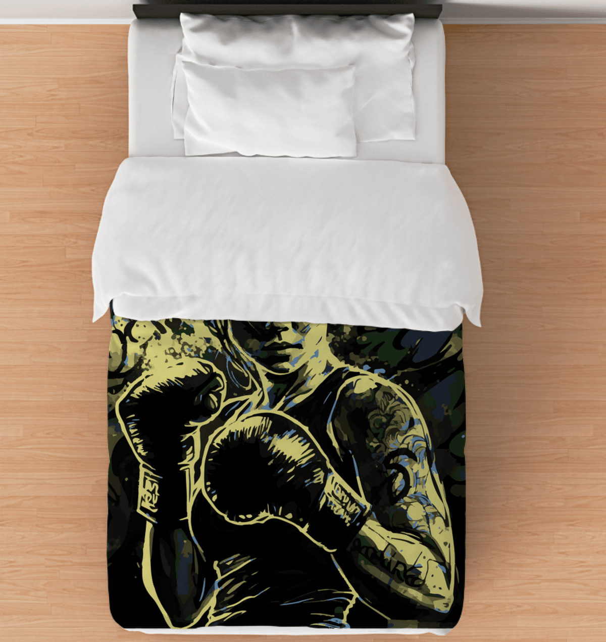 Image Alt Tag: "Boxing is the Sport of Life Comforter Twin - Bedroom Decor