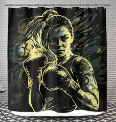 Boxing Is the Sport of Life Shower Curtain - Athletic Bathroom Decor