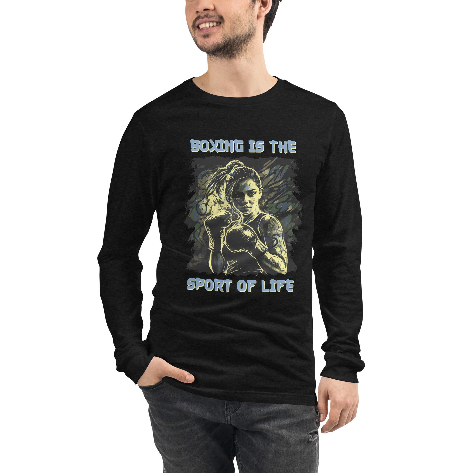 Boxing Is The Sport Of Life Unisex Long Sleeve Tee - Beyond T-shirts