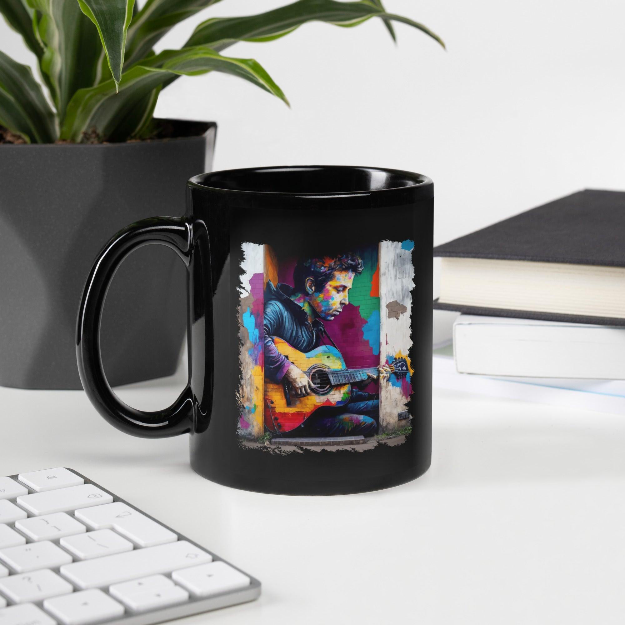 Breaking Musical Barriers Black Glossy Mug - Beyond T-shirts