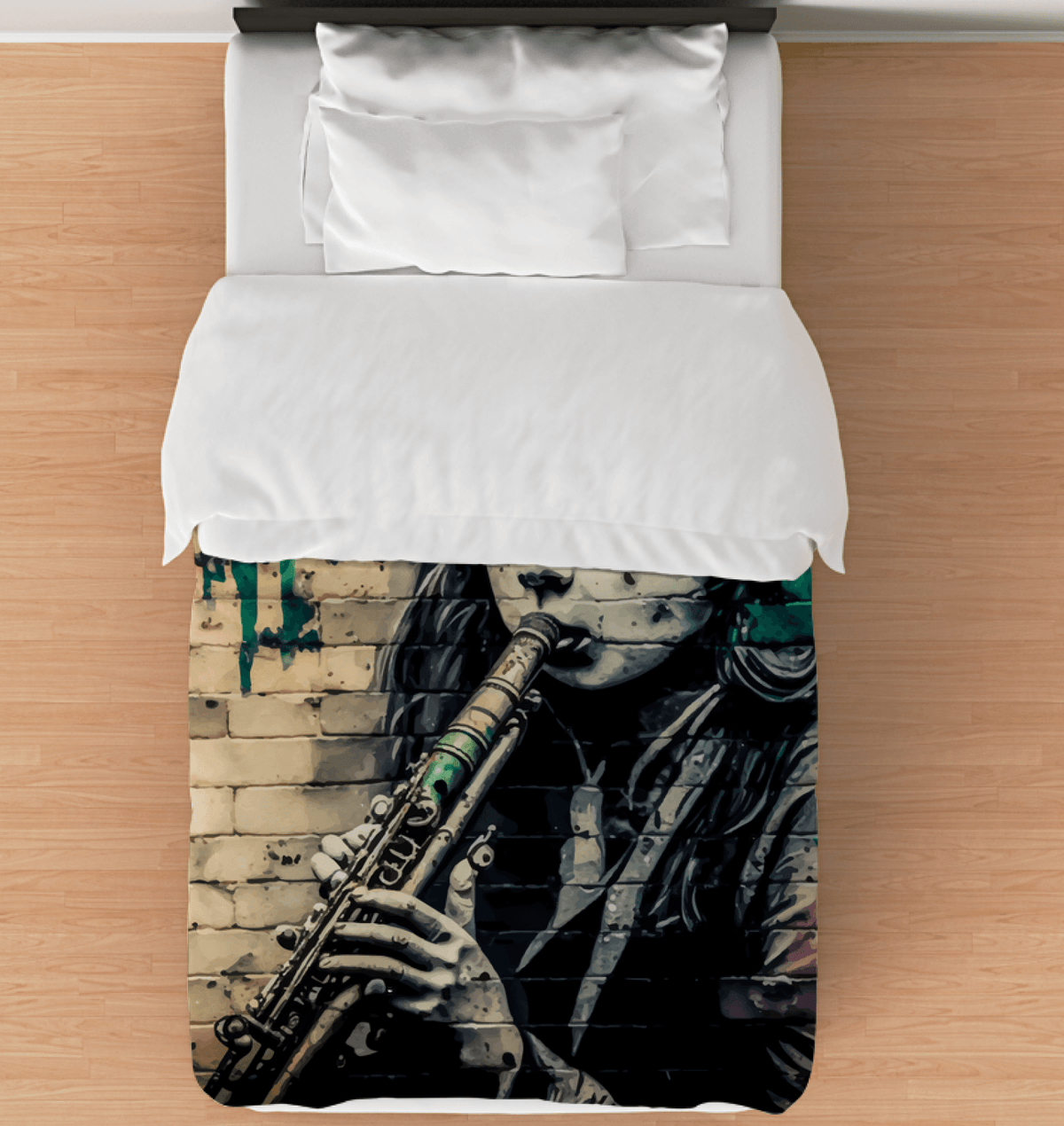 Breathing Life Into Music Comforter - Twin - Beyond T-shirts