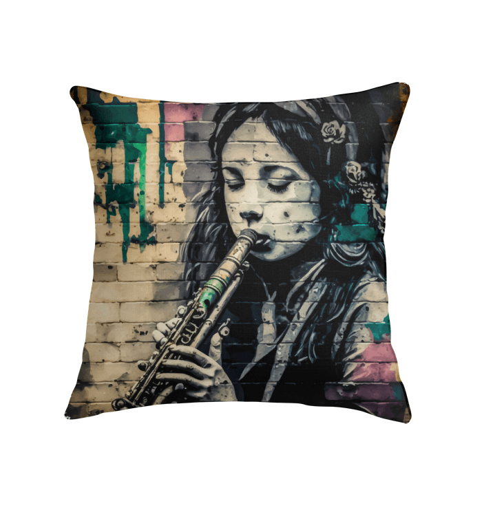 Breathing Life Into Music Indoor Pillow - Beyond T-shirts