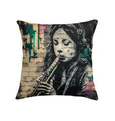 Breathing Life Into Music Indoor Pillow - Beyond T-shirts