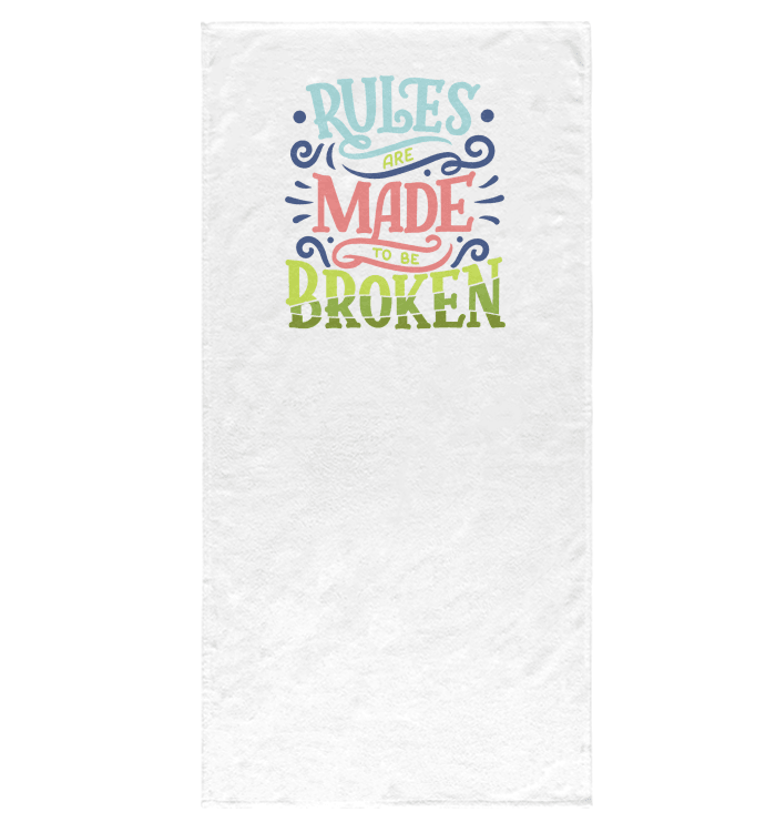 Broken Rules Bath Towel - Beyond T-shirts