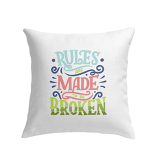 Broken Rules Indoor Pillow - Beyond T-shirts