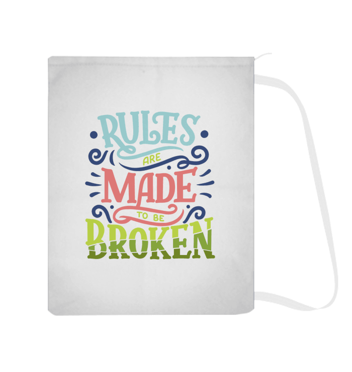 Broken Rules Laundry Bag - Beyond T-shirts