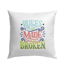 Broken Rules Outdoor Pillow - Beyond T-shirts