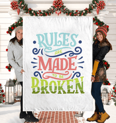 Broken Rules Sherpa Blanket - Beyond T-shirts