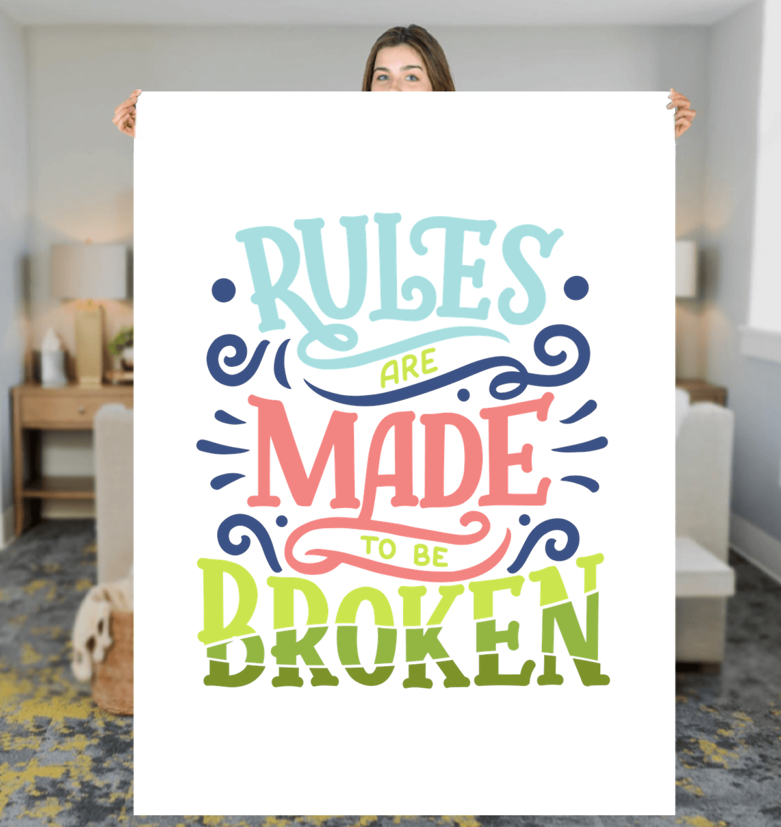 Broken Rules Sherpa Blanket - Beyond T-shirts