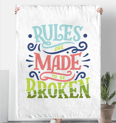 Broken Rules Sherpa Blanket - Beyond T-shirts